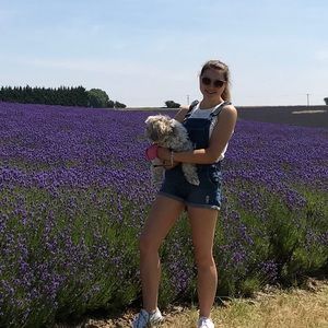 Denim romper / overall shorts